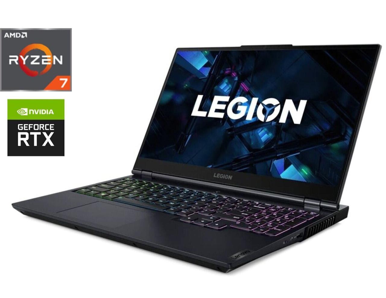 Ігровий ноутбук Б-клас Lenovo Legion 5 17ACH6H/ 17.3" 1920x1080/ Ryzen 7 5800H/ 16GB RAM/ 1000GB SSD/ RTX 3060 6GB