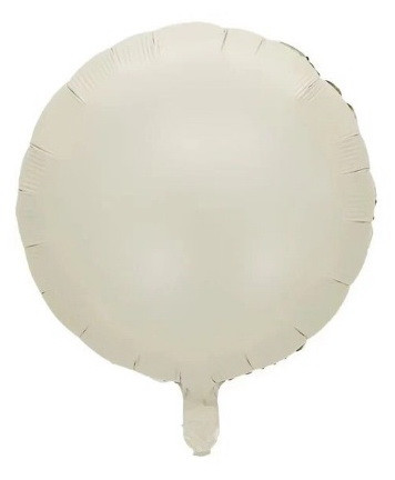 Фольгована куля коло. Колiр: Бежевий. Розмір: 18"(45см.)