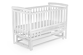 Дитяче лiжечко-трансформер DeSon "Лодочка" без шухляди (TRANSFORMER), бiле