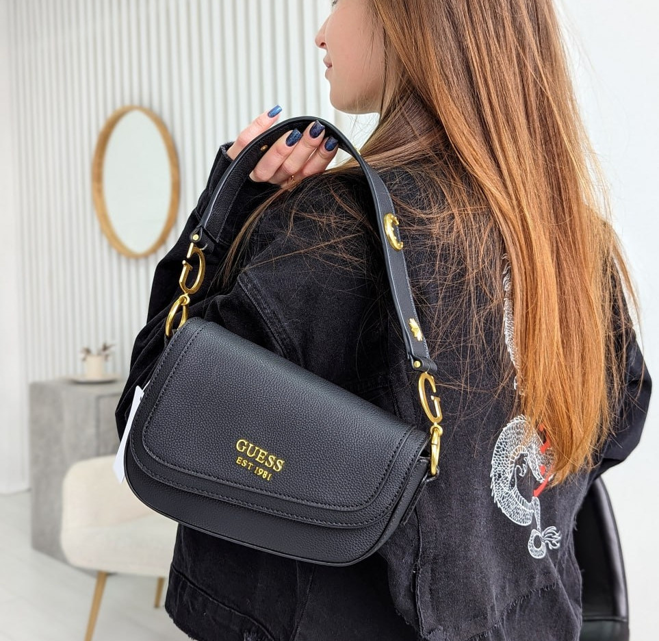 Сумка Guess dream сідло чорна