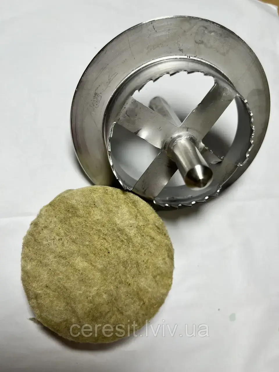 Комплект заглушки з мінеральної вати 400 шт  та фреза металева .у комплекті