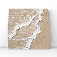 Картина абстракция "Texture wave" на холсте, ручная работа