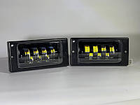 Противотуманные фары LED ВАЗ 2110-211 ПТФ 7 линзы Противотуманки 100 ват белый желтый туманки птф
