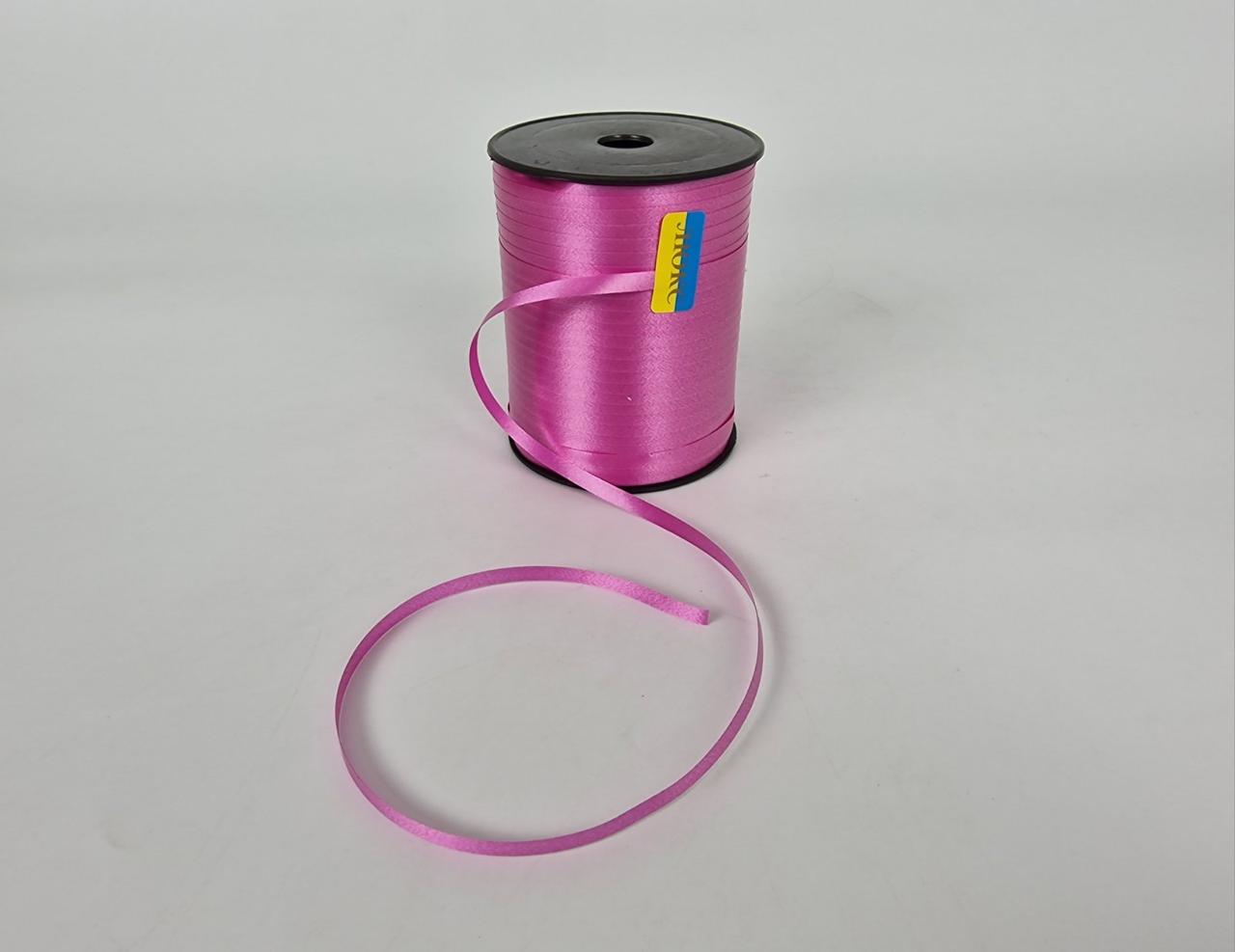 Стрічка для повітряних куль і подарунків 300 метрів малинова (1 пачка), фото 1