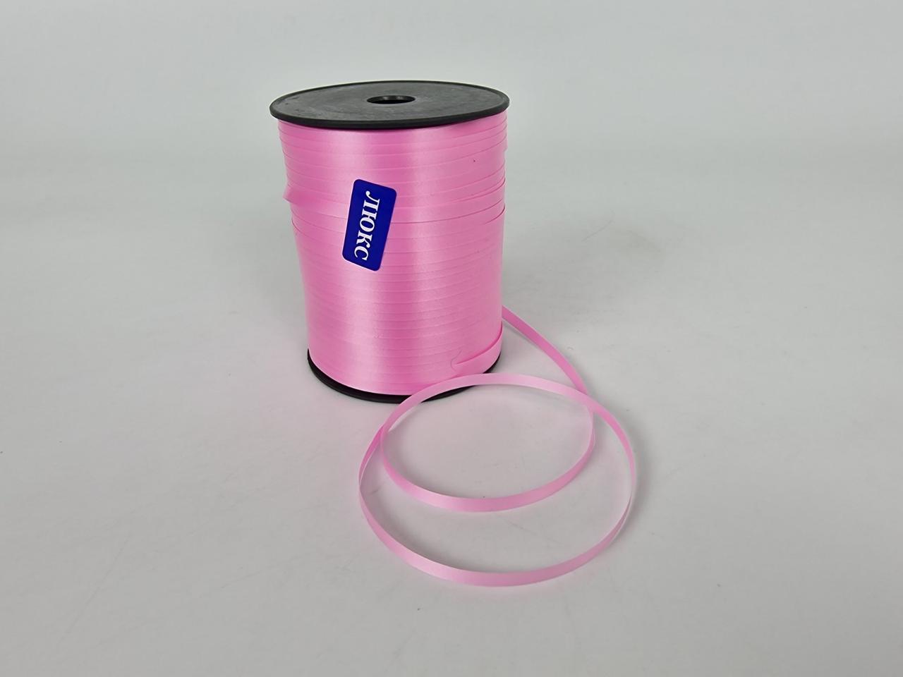 Стрічка для повітряних куль і подарунків 300 метрів рожева (1 пачка), фото 1