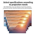 ⇒ Екран White Grid Light FullHD Screen 100" (з люверсами) - світловідбивний для проектора з Gain 2.6x та кутом огляду 170°, фото 9