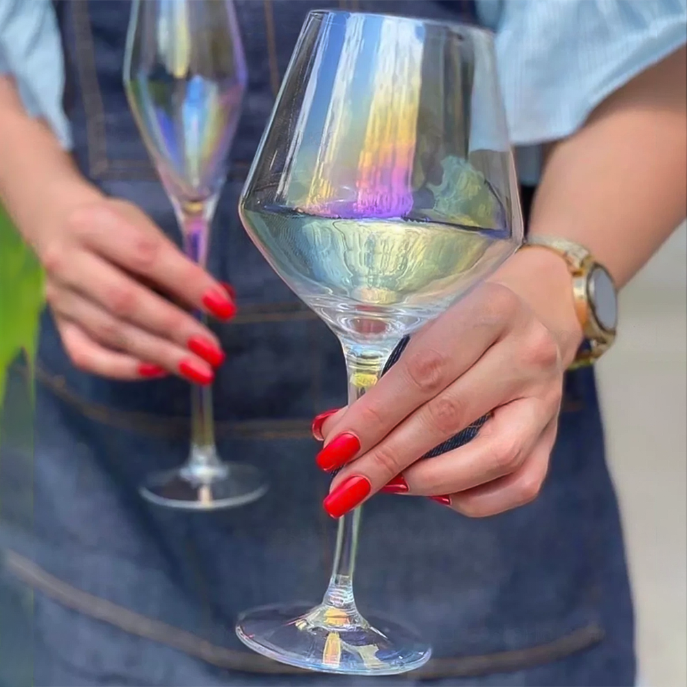 Келих для вина скляний "Барва", 660мл, Перламутровий