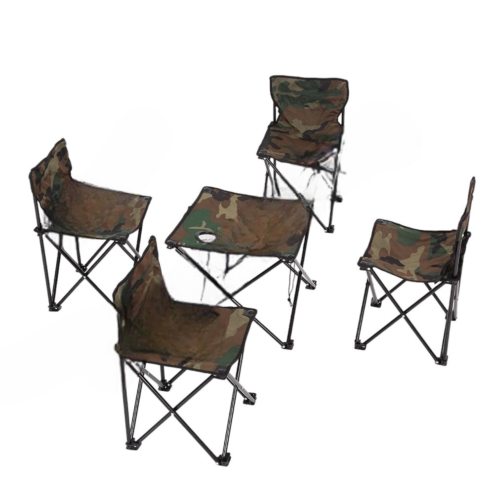 НАБІР ТУРИСТИЧНИХ МЕБЛІВ СТІЛ + 4 СТІЛЕЦЯ, фото 1