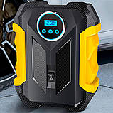 Багатофункціональний компактний компресор для автомобіля Carsun C1399-1 з ліхтарем та комплектом аксесуарів, фото 7