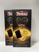 Шоколад Torras Zero чорний з апельсином без цукру 125г