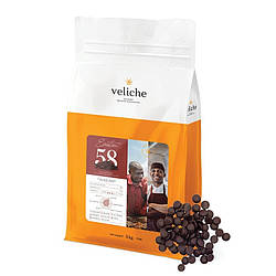 Veliche 58% шоколад чорний у дисках, 250г