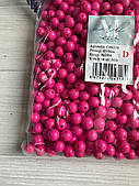 Бусини круглі АКРИЛОВІ  " С06510 " яскраво рожеві  10 мм 500 грамів
