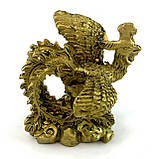 Декоративна статуетка сувенір Дракон і Фенікс із кам'яної крихти, фото 3