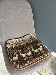 Накидка на табурет з овечої шерсті 40х40 см