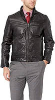 Куртка с натуральной кожи Emanuel Ungaro mens Leather Moto Jacket XL Черная