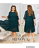 Жіноче плаття №8620-2-Темно-Зелений, фото 2