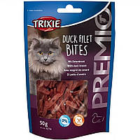 Лакомство Trixie (Трикси) Premio Duck Filet Bites для кошек филе утки 50 г (42716)