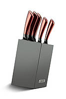 Набор ножей из нержавеющей стали Edenberg 6 предметов с подставкой (EB-936)