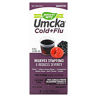 Сироп от простуды и гриппа на основе пеларгонии Nature's Way "Umcka Cold+Flu" с ягодным вкусом (120 мл)