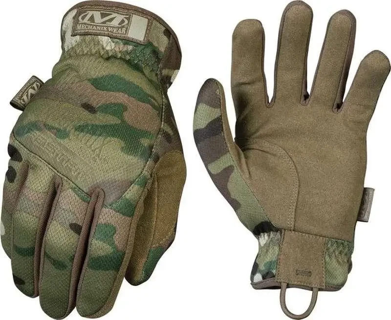 Перчатки Mechanix Anti-static FastFit Gloves, перчатки с крепкими несущими петлями Multicam M