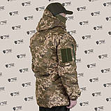 Тактична зимова водозахисна куртка в камуфляжі мм14, фото 6