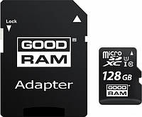 Карта памяти GoodRam microSDXC 128GB Class 10 UHS I (M1AA-1280R12) + SD адаптер