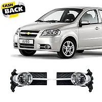 Противотуманки для Chevrolet Aveo T250 2005-2011 (2 шт, Галоген), Противотуманные фары для Chevrolet Aveo