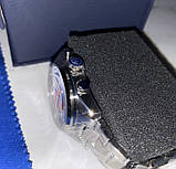 Кварцовий водонепроникний (100м) годинник з хронографом Pagani Design PD-1773 Silver-Black, фото 7