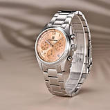 Кварцовий водонепроникний (100м) годинник з хронографом Pagani Design PD-1773 Silver-Pink, фото 2