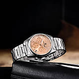 Кварцовий водонепроникний (100м) годинник з хронографом Pagani Design PD-1773 Silver-Pink, фото 5