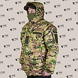 Тактична зимова водозахисна куртка в камуфляжі мультікам, фото 8