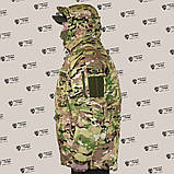 Тактична зимова водозахисна куртка в камуфляжі мультікам, фото 5