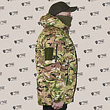 Тактична зимова водозахисна куртка в камуфляжі мультікам, фото 6
