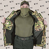 Тактична зимова водозахисна куртка в камуфляжі мультікам, фото 9