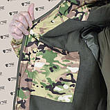 Тактична зимова водозахисна куртка в камуфляжі мультікам, фото 10