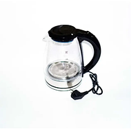 Чайник электрический стекляный с подсветкой Masterberg NAC-006 Стеклянный 2 л 1800 Вт, Електрочайник led