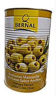 Оливки зеленые Bernal без косточки Manzanilla 4150 гр Испания