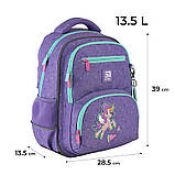 Рюкзак шкільний Kite Education My Little Pony 9х28.5х13.5, 13.5 л, фіолетовий (LP24-773M), фото 2