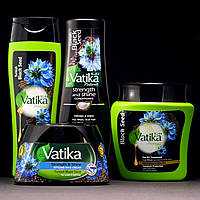 Набор Vatika Black Seed Dabur шампунь 200 мл +кондиционер 200 мл +крем для волос 140 мл +маска 500 мл