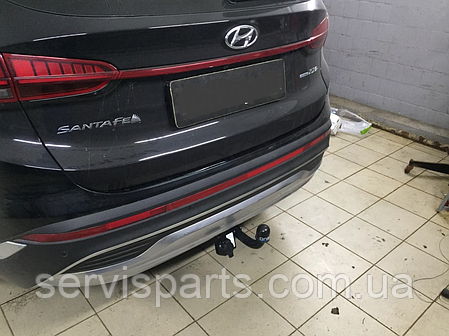 Фаркоп Hyundai Santa Fe IV 2020- (Хендай Санта Фе 4) польський на болтах, фото 1