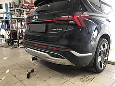 Фаркоп Hyundai Santa Fe IV 2020-2023 (Хендай Санта Фе 4) автомат на ручці