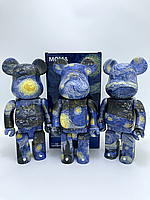 Статуетка Bearbrick 400% 28 см Van Gogh Версія Зоряна Ніч Матовий