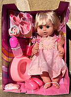 Кукла с волосами Baby Toby звук закрывает глаза аксессуары 35 см (W322018C4)