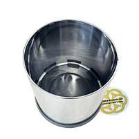 Якісне відро для сміття 5Л без кришки, нержавіюча сталь, хром VINKS, фото 3