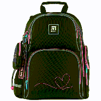 Рюкзак шкільний Kite Education Heart 38x28x15, 13.25 л, чорний (K24-702M-1 (LED))