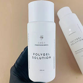 SAGA professional рідина для полі гелю POLYGEL SOLUTION 200 мл