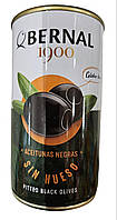 Оливки Bernal чорні без косточки ж/б 350 г,(сухой вес 150 г) Испания
