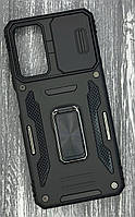 Ударопрочный чехол Camshield Army Ring для Xiaomi Redmi Note 12 Pro 4G Черный/Black