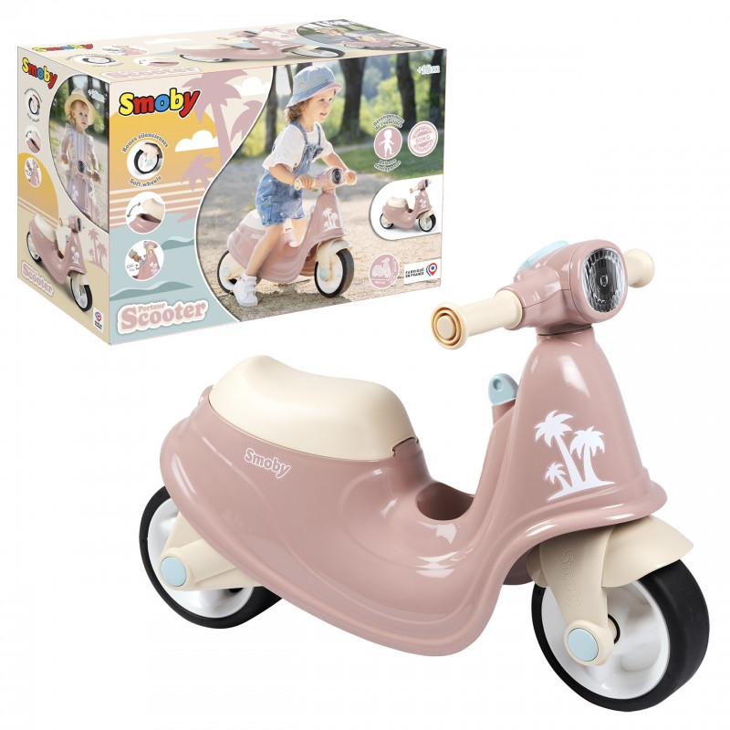 Двоколісний скутер біговел Smoby 721008 рожевий