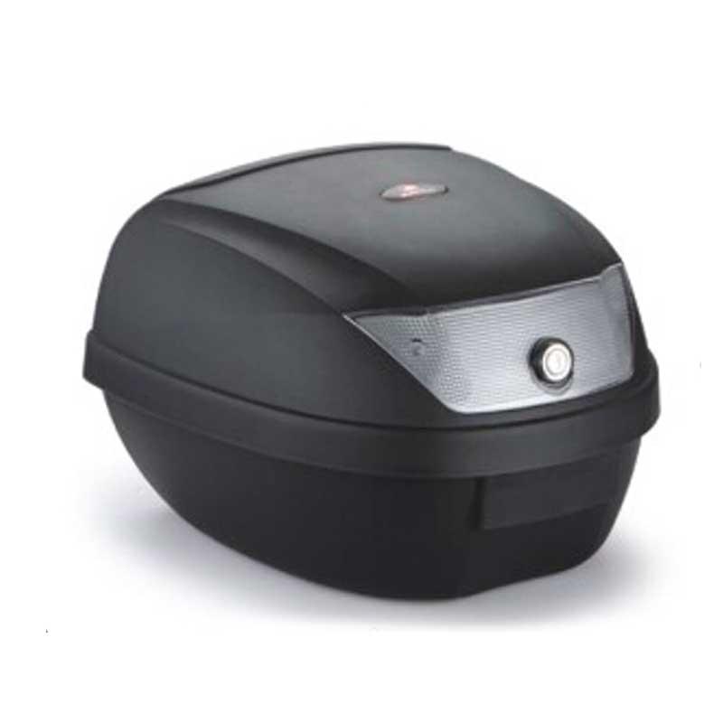 Кофр (багажник) для мотоцикла задній WHITE REF YM-0807 (V-28L) 39.5*39.5*30 чорний, фото 1